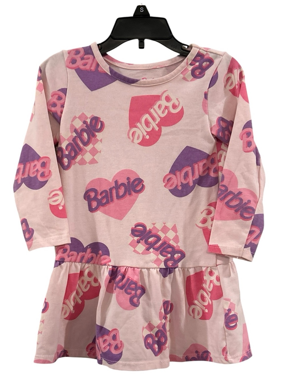 Barbie Pink & Purple Logo Heart Dress 2T